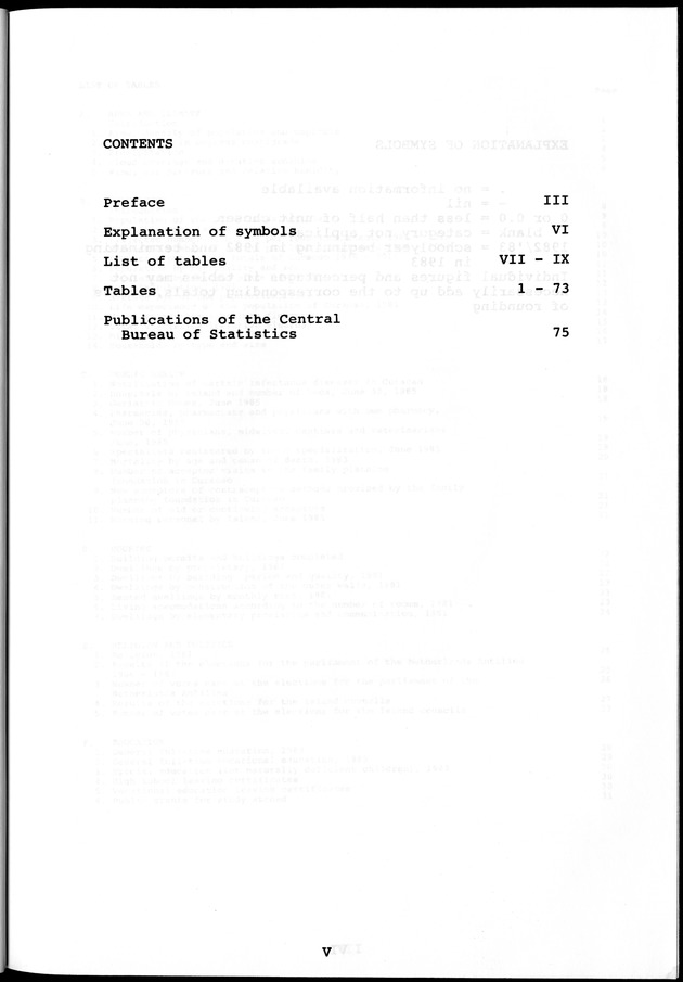 STATISTICAL YEARBOOK NETHERLANDS ANTILLES 1981-1990 - Page V