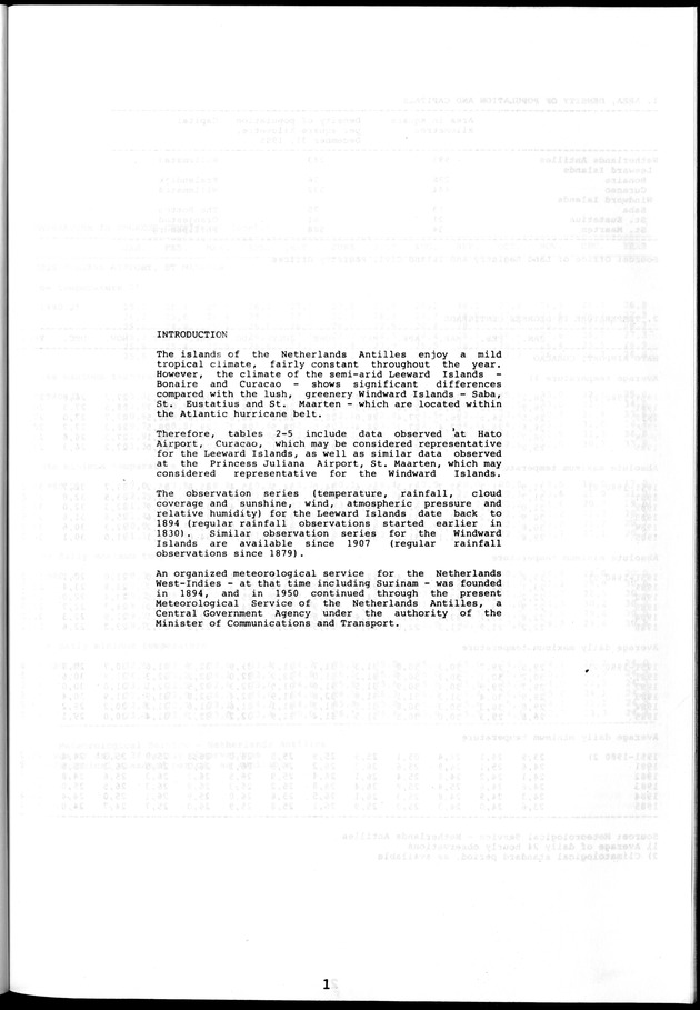 STATISTICAL YEARBOOK NETHERLANDS ANTILLES 1981-1990 - Page 1