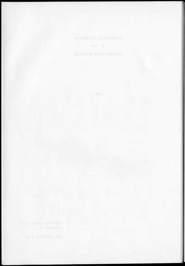 STATISTICAL YEARBOOK NETHERLANDS ANTILLES 1981-1990 - Blank Page