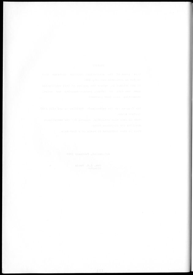 STATISTICAL YEARBOOK NETHERLANDS ANTILLES 1981-1990 - Blank Page