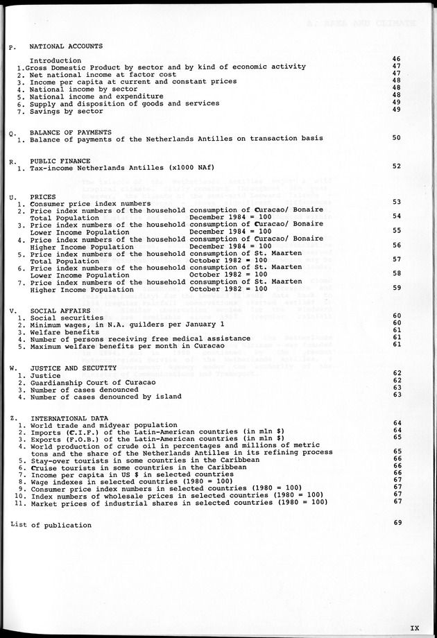 STATISTICAL YEARBOOK NETHERLANDS ANTILLES 1981-1990 - Page IX