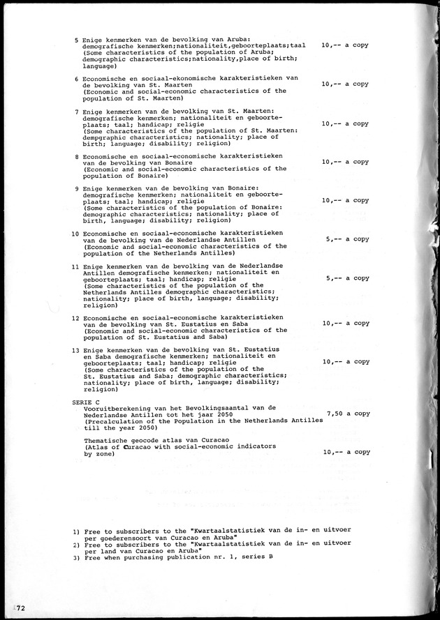 STATISTICAL YEARBOOK NETHERLANDS ANTILLES 1981-1990 - Page 72