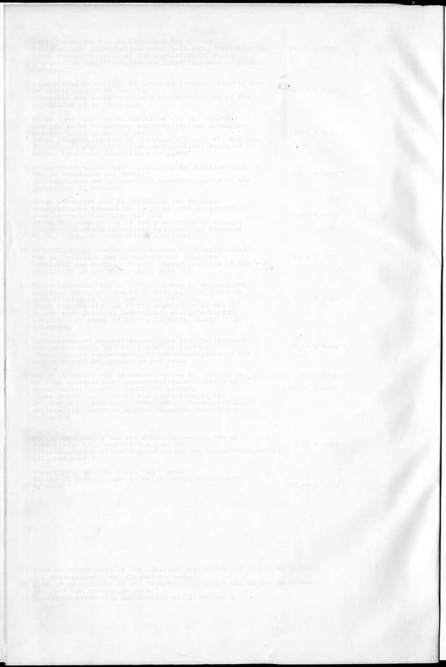 STATISTICAL YEARBOOK NETHERLANDS ANTILLES 1981-1990 - Blank Page