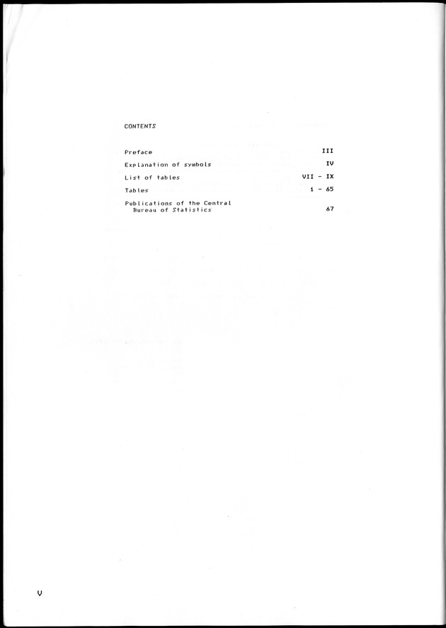 STATISTISCH JAARBOEK NEDERLANDSE ANTILLEN 1983 - Page V