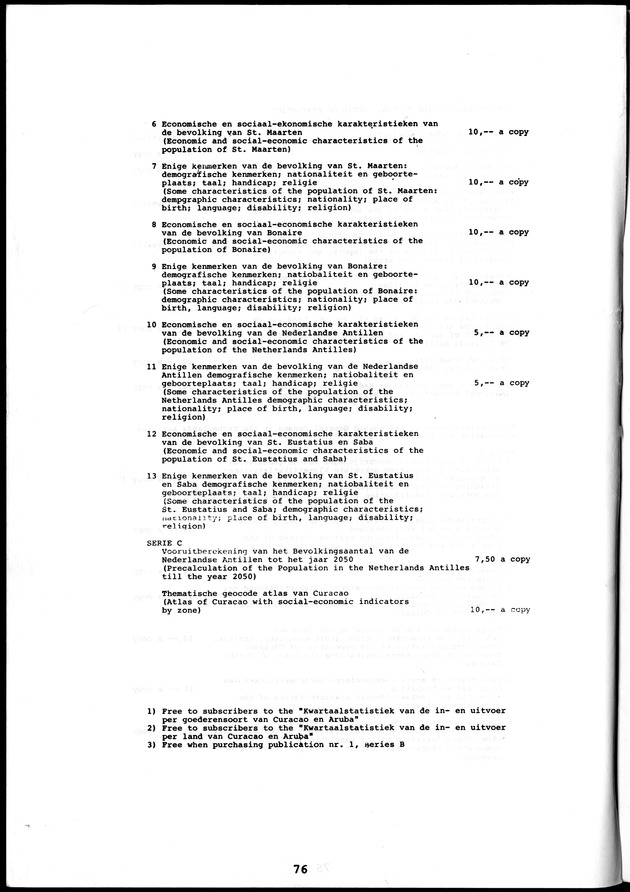 STATISTICAL YEARBOOK NETHERLANDS ANTILLES  1986 - Page 76