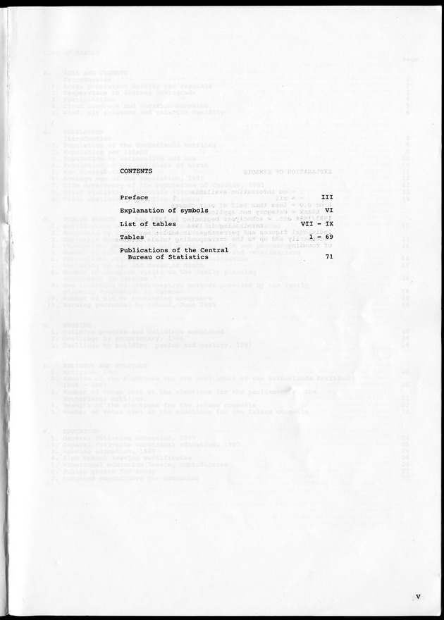 STATISTICAL YEARBOOK NETHERLANDS ANTILLES 1990 - Page v
