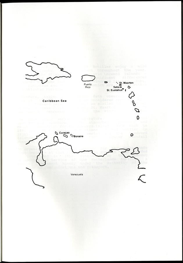 STATISTICAL YEARBOOK NETHERLANDS ANTILLES  1992 - Map