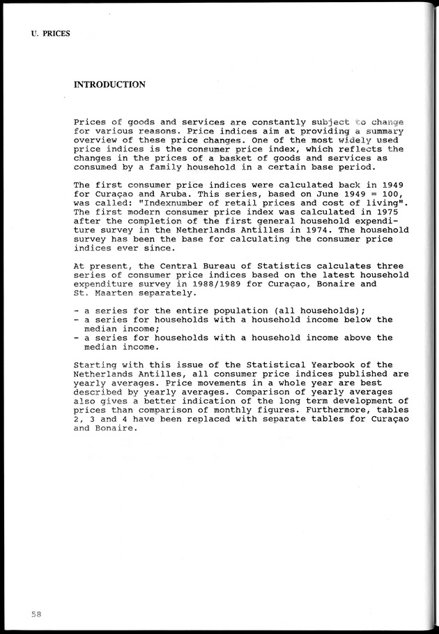STATISTICAL YEARBOOK NETHERLANDS ANTILLES  1992 - Page 58