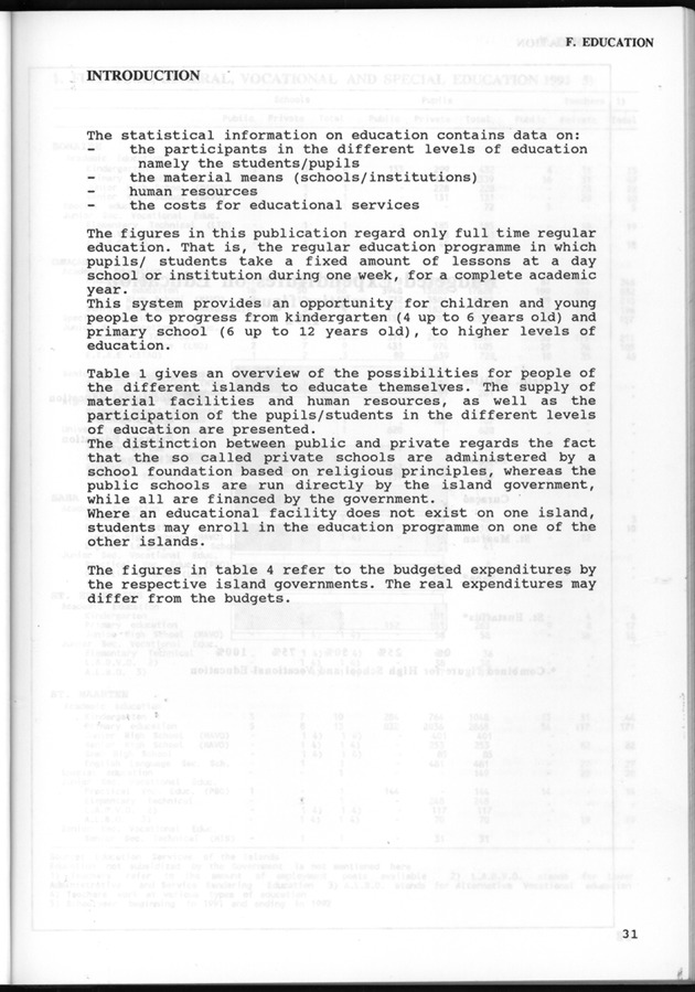 STATISTICAL YEARBOOK NETHERLANDS ANTILLES 1993 - Page 31