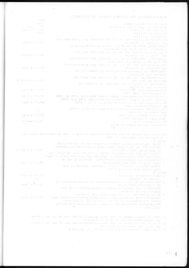 STATISTICAL YEARBOOK NETHERLANDS ANTILLES 1993 - Blank Page