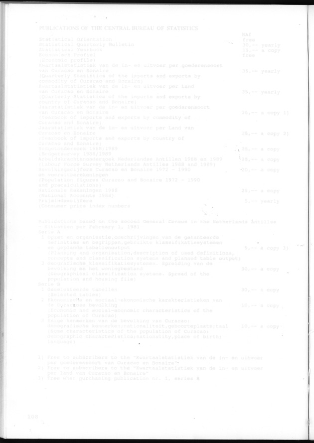 STATISTICAL YEARBOOK NETHERLANDS ANTILLES 1993 - Blank Page