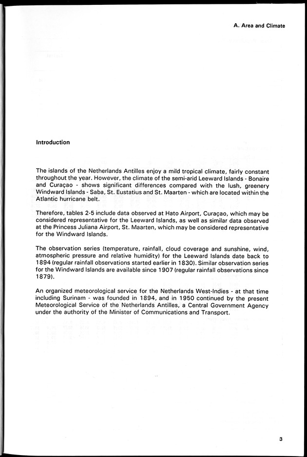 STATISTICAL YEARBOOK NETHERLANDS ANTILLES 1994 - Page 3