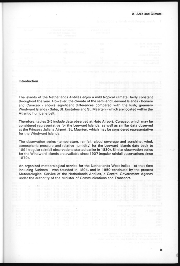 STATISTICAL YEARBOOK NETHERLANDS ANTILLES 1995 - Page 3