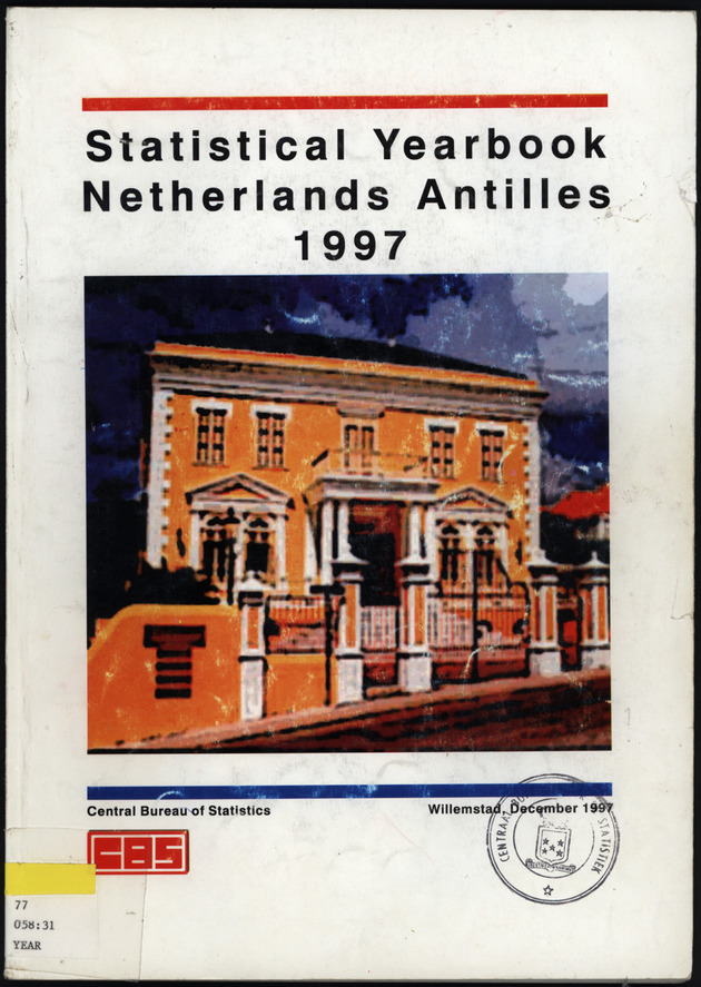 STATISTICAL YEARBOOK NETHERLANDS ANTILLES 1997 - Front Cover