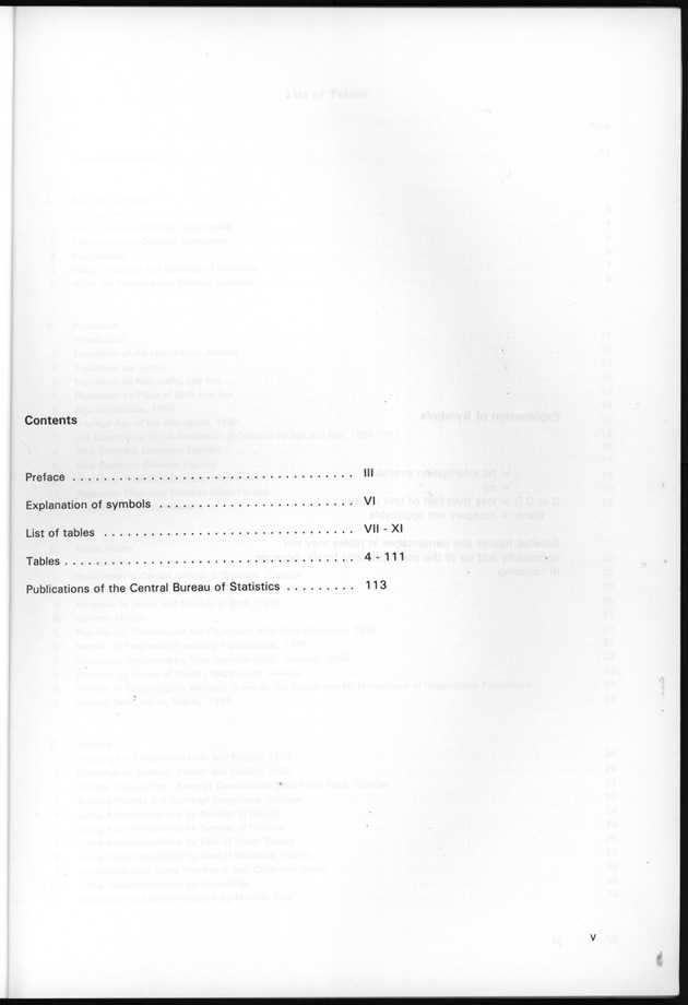 STATISTICAL YEARBOOK NETHERLANDS ANTILLES 1997 - Page v