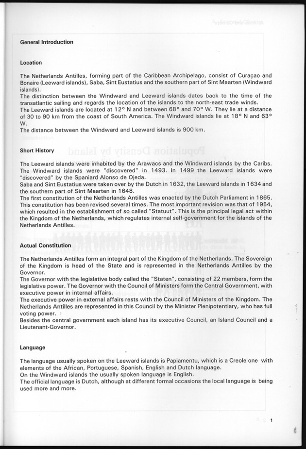 STATISTICAL YEARBOOK NETHERLANDS ANTILLES 1997 - Page 1