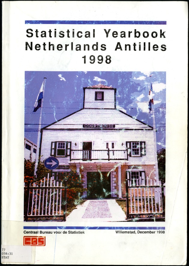 STATISTICAL YEARBOOK NETHERLANDS ANTILLES 1998 - Front Cover