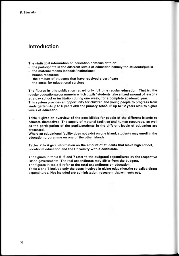 STATISTICAL YEARBOOK NETHERLANDS ANTILLES 1998 - Page 32