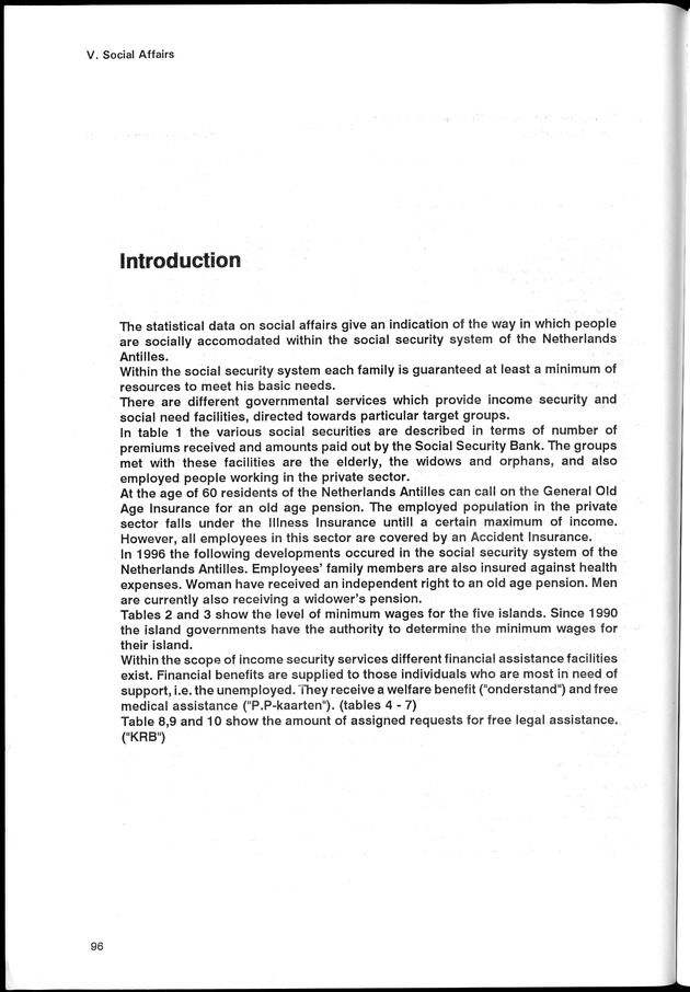 STATISTICAL YEARBOOK NETHERLANDS ANTILLES 1998 - Page 96