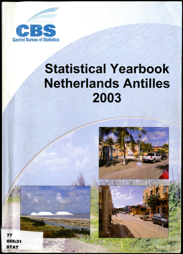 STATISTICAL YEARBOOK NETHERLANDS ANTILLES 2003 - Front Cover