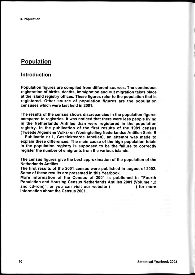 STATISTICAL YEARBOOK NETHERLANDS ANTILLES 2003 - Page 10