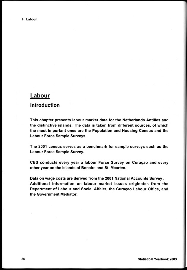 STATISTICAL YEARBOOK NETHERLANDS ANTILLES 2003 - Page 36