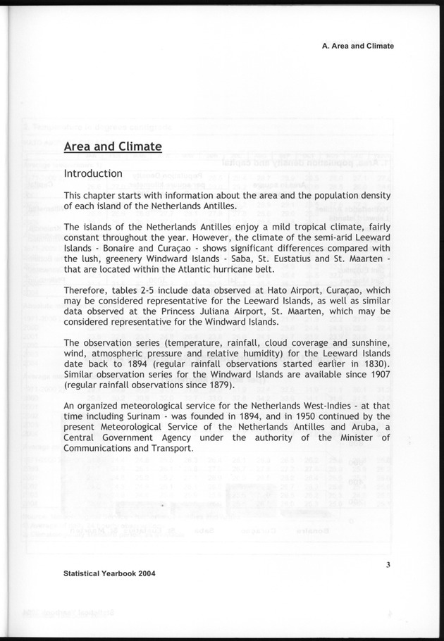 STATISTICAL YEARBOOK NETHERLANDS ANTILLES  2004 - Page 3