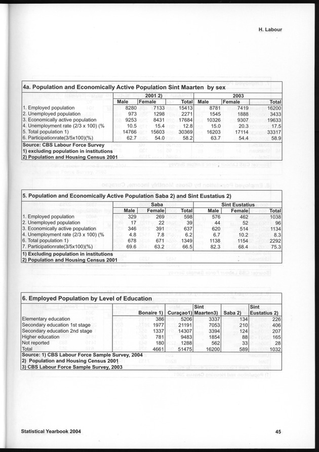 STATISTICAL YEARBOOK NETHERLANDS ANTILLES  2004 - Page 45