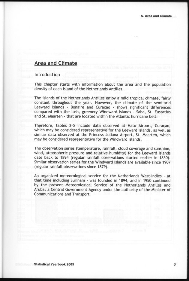 STATISTICAL YEARBOOK NETHERLANDS ANTILLES 2005 - Page 3
