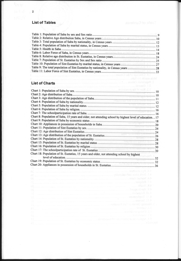 The 1997 population and housing Census in Saba and Sint Eustatius, Nederlands Antilles - Page 2