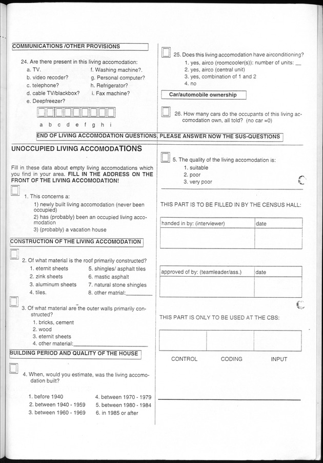 The 1997 population and housing Census in Saba and Sint Eustatius, Nederlands Antilles - Page 53