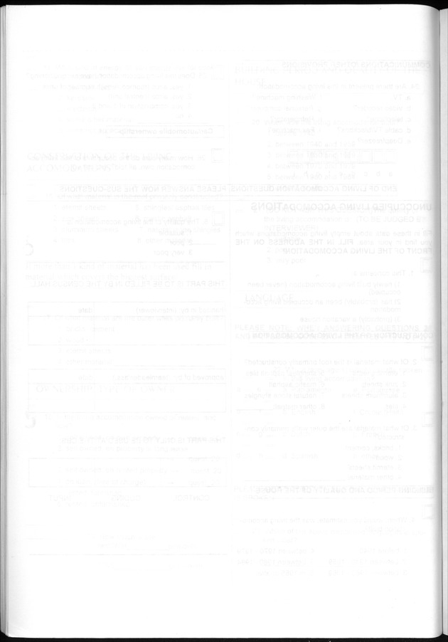 The 1997 population and housing Census in Saba and Sint Eustatius, Nederlands Antilles - Blank Page