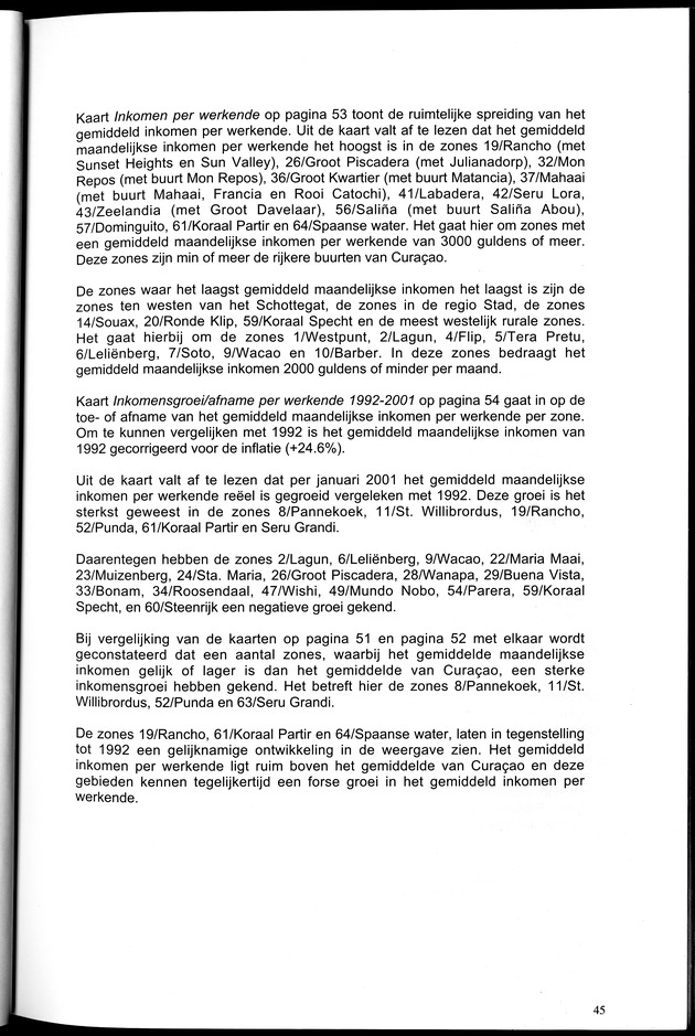 Censusatlas 2001, Curaҫao, Netherlands Antilles - Page 45