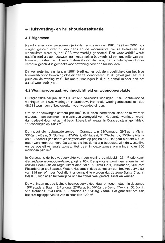 Censusatlas 2001, Curaҫao, Netherlands Antilles - Page 75