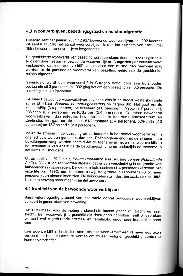Censusatlas 2001, Curaҫao, Netherlands Antilles - Page 76