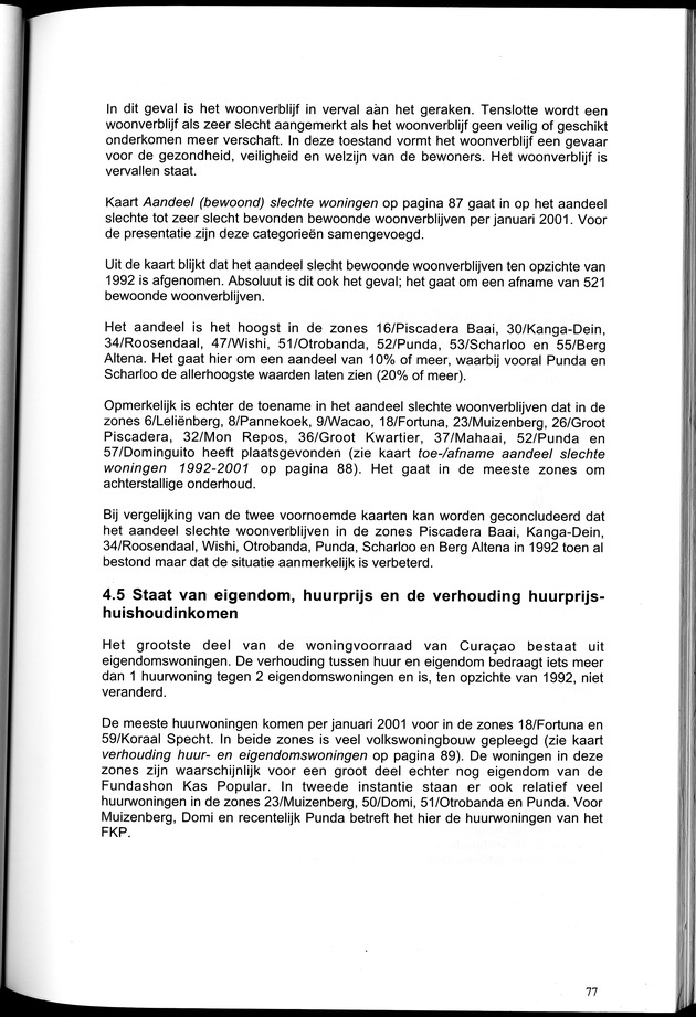Censusatlas 2001, Curaҫao, Netherlands Antilles - Page 77