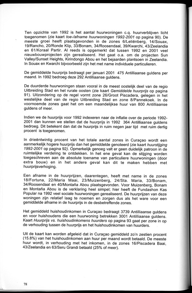 Censusatlas 2001, Curaҫao, Netherlands Antilles - Page 78