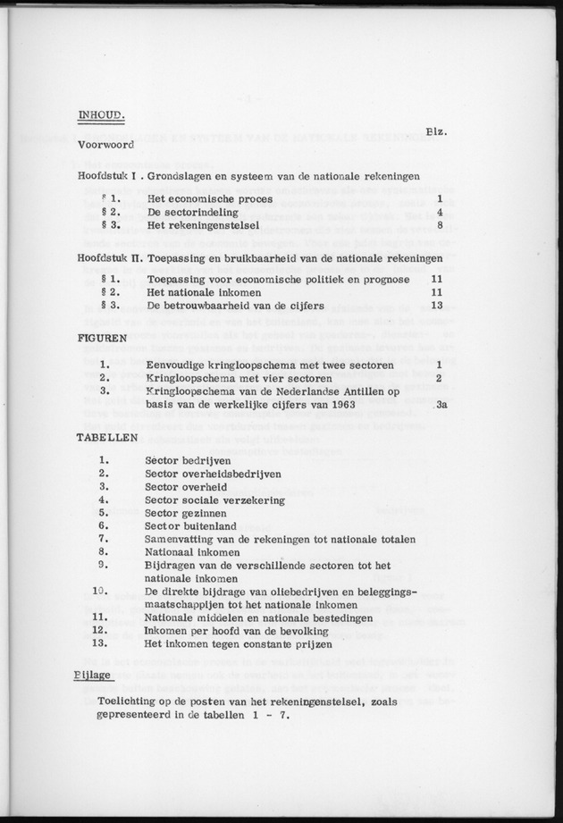 Nationale Rekeningen 1957-1960-1963 - inhoud