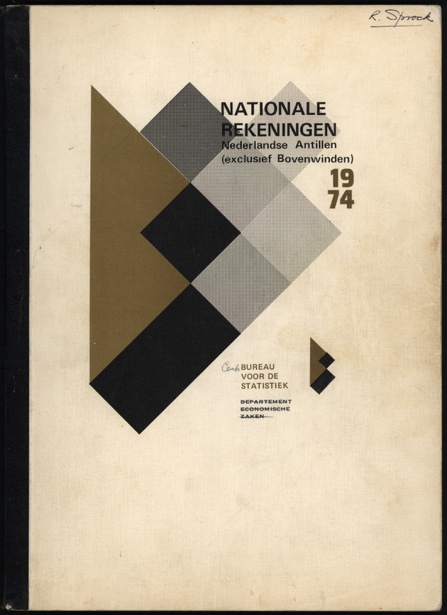 Nationale Rekeningen 1974 - Front Cover