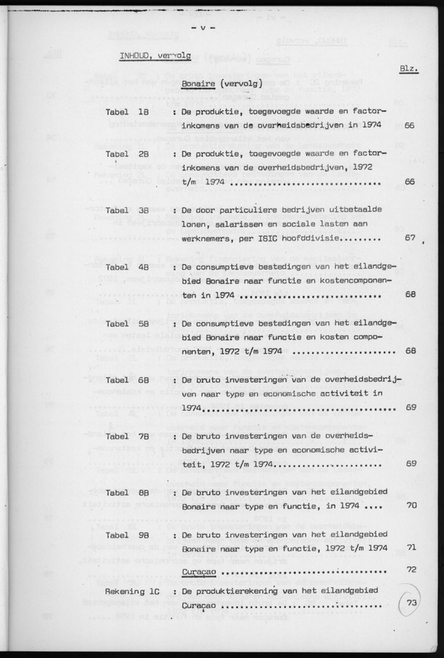 Nationale Rekeningen 1974 - Page v