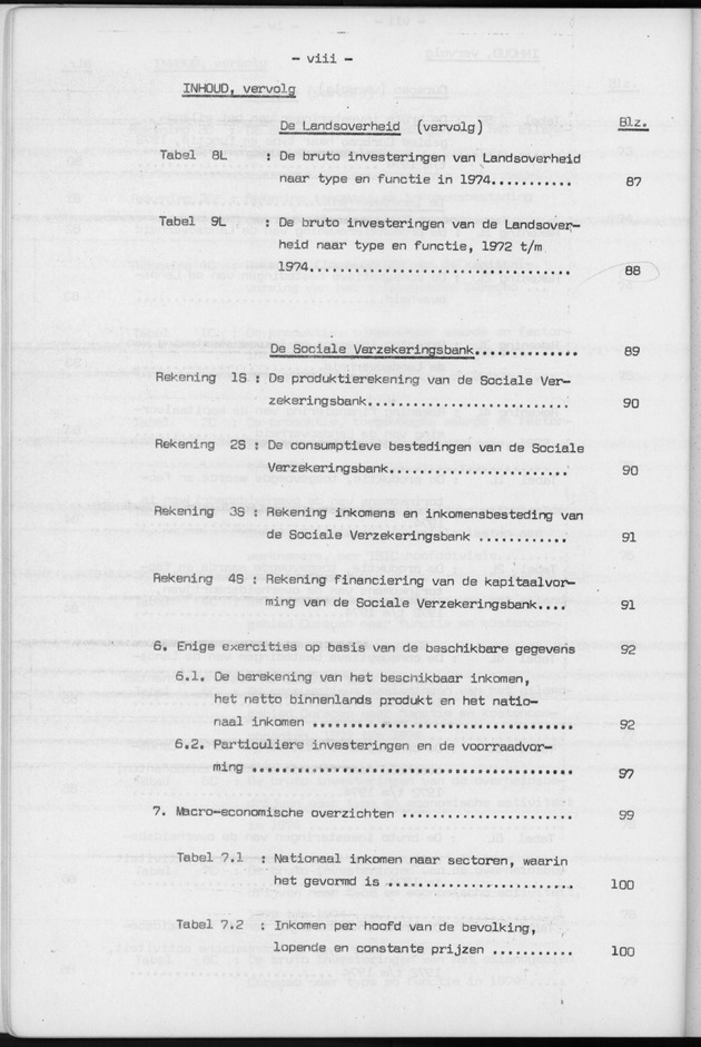 Nationale Rekeningen 1974 - Page viii