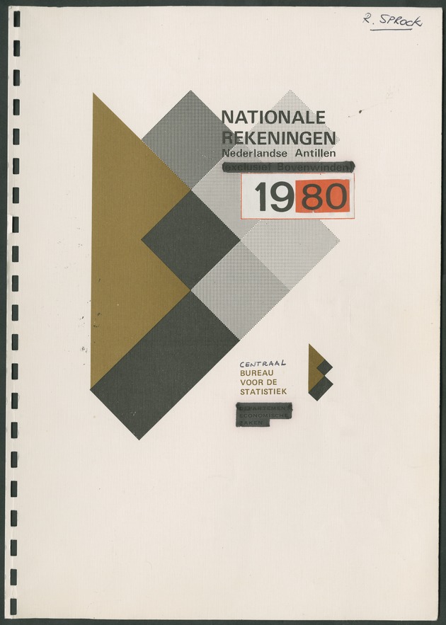 Nationale Rekeningen 1980 - Front Cover