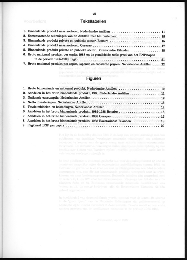 Nationale Rekeningen 1988 - Page vii