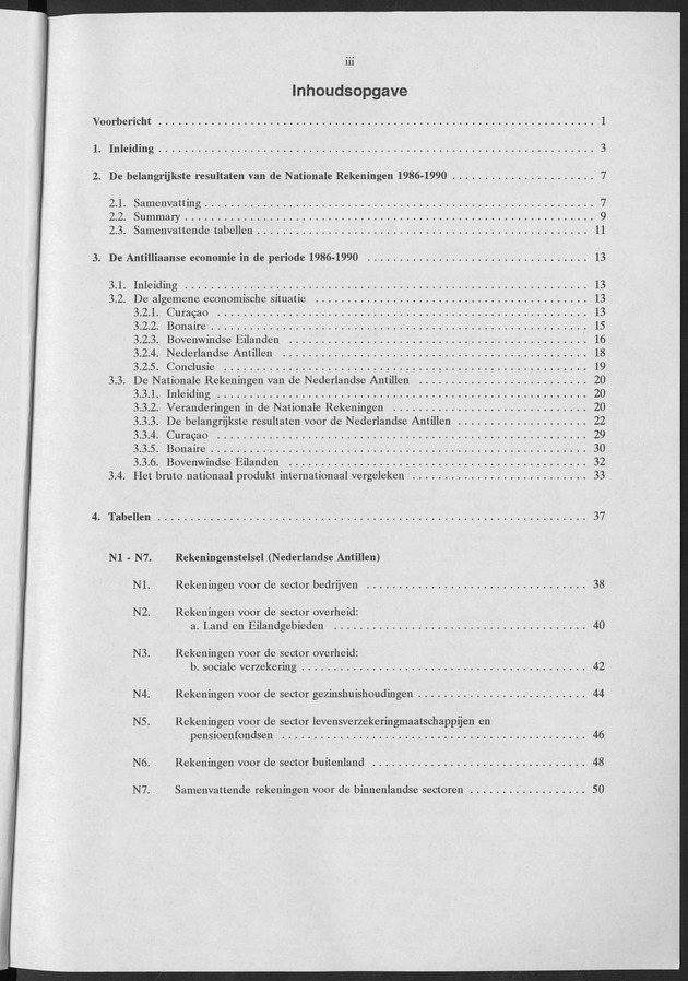 Nationale Rekeningen 1990 - Page iii
