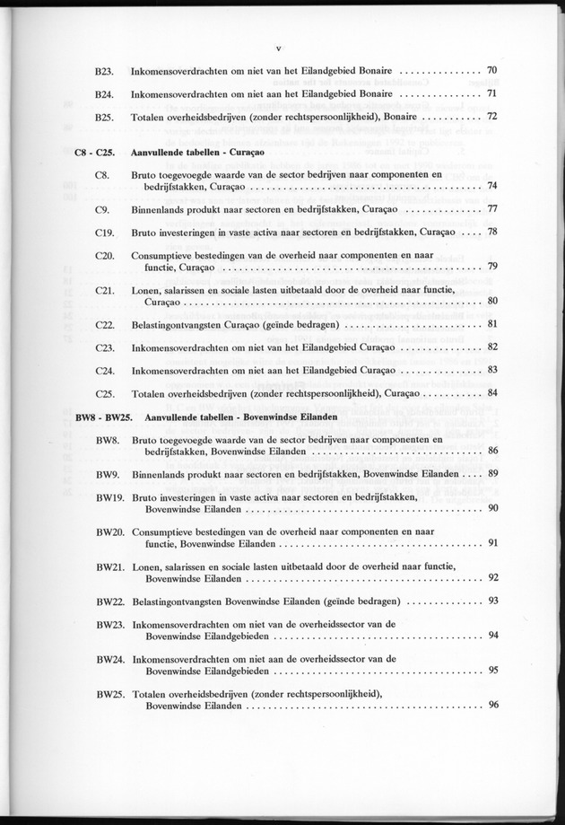 Nationale Rekeningen 1991 - Page v