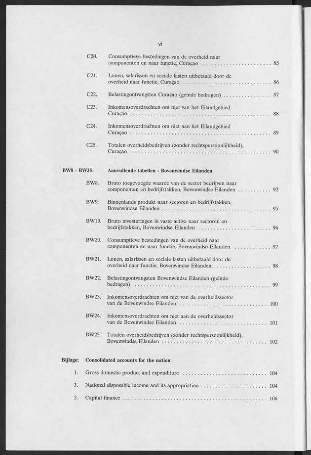 Nationale Rekeningen Nederlandse Antillen 1992 - Page vi
