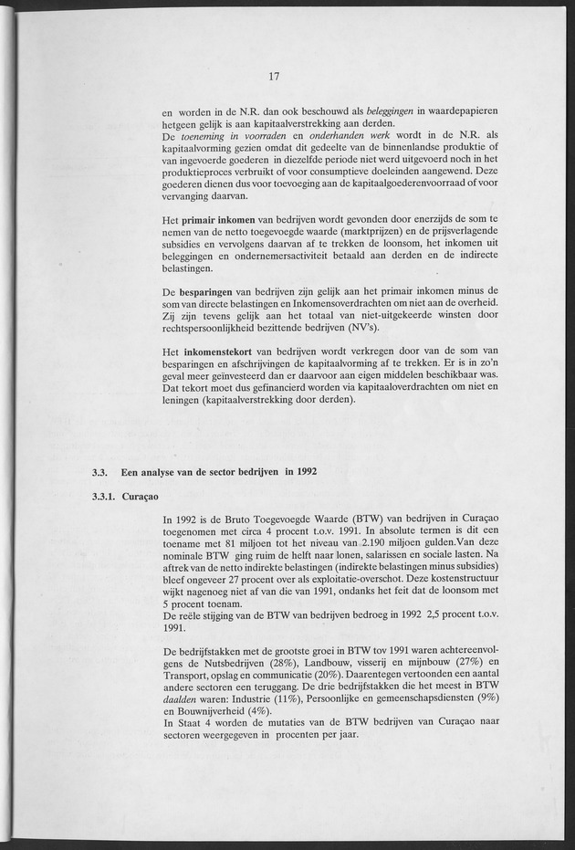 Nationale Rekeningen Nederlandse Antillen 1992 - Page 17