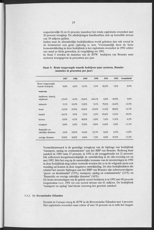 Nationale Rekeningen Nederlandse Antillen 1992 - Page 19