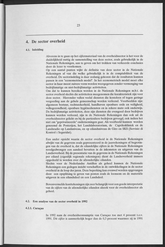 Nationale Rekeningen Nederlandse Antillen 1992 - Page 23