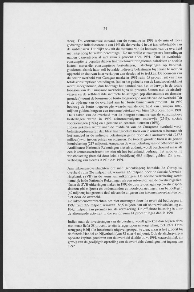 Nationale Rekeningen Nederlandse Antillen 1992 - Page 24